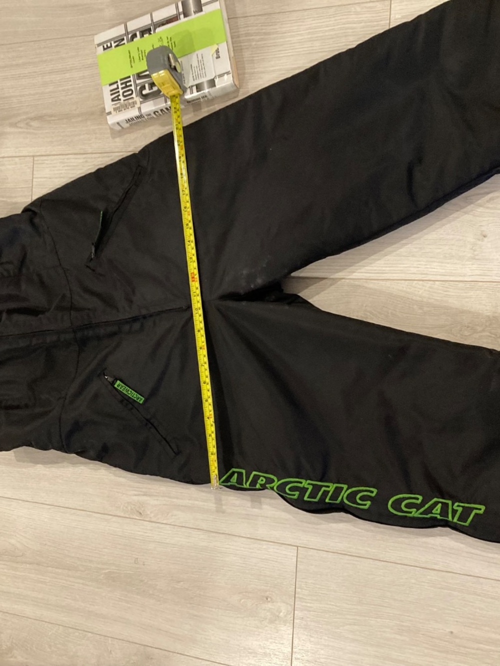 Arcticwear Arctic Cat Black Snow Suit Overalls Ski Bibs Women's Size Medium - Picture 14 of 16